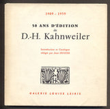 KAHNWEILER - 50 ans d'édition de D.H. Kahnweiler.