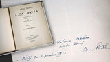 Bourdelle - TOMAN, KAREL: LES MOIS.  Přeložil Emmanuel Siblík. Paris, 1923.
