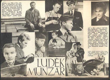 LUDĚK MUNZAR -  Propagační plakát. Výtvarník: M. Hruška. (1964)