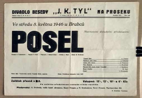 VIKTOR DYK. POSEL. - 1946.