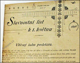 První máj. 1898. - Slavnostní list k  1. květnu 1898.