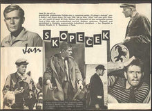 JAN SKOPEČEK - Propagační plakát. Výtvarník: M. Hruška. (1964)