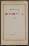 PFLEGER, BEDŘICH: ÚDOLÍM STÍNU. - 1924.