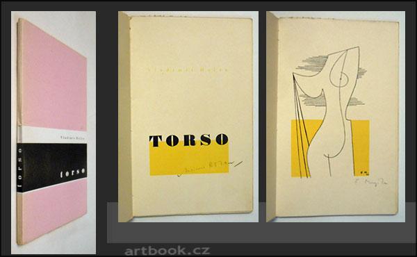 HOLAN, VLADIMÍR: TORSO.  - 1933. Sign. ilustrace FR. MUZIKA, podpis Vl. Holan.
