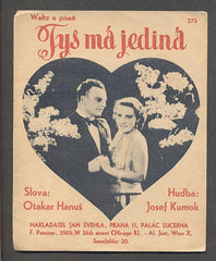 Lída Baarová; Otomar Korbelář - ZLATÁ KATEŘINA. "TYS MÁ JEDINÁ". - 1934.