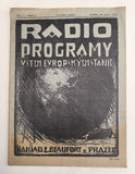 RADIO PROGRAMY VŠECH EVROPSKÝCH STANIC. - I. roč., č. 1., 1924.