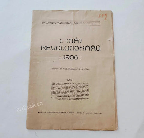 Anarchismus - 1. MÁJ REVOLUCIONÁŘŮ 1906. Necenzurovaný exemplář.