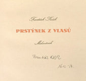 KOŽÍK, FRANTIŠEK: PRSTÝNEK Z VLASŮ. - 1941.