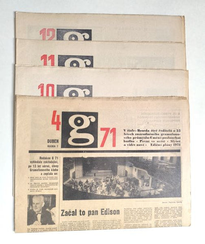 G 71 - SUPRAPHON REVUE. 1971, č. 4, 10, 11, 12.