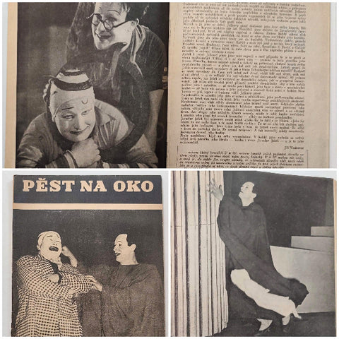 VOSKOVEC A WERICH: PĚST NA OKO. - 1947. Divadelní program.