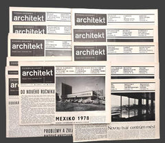ČESKOSLOVENSKÝ ARCHITEKT 1977,  č. 1 a 3 - 26 / ročník XXIII.