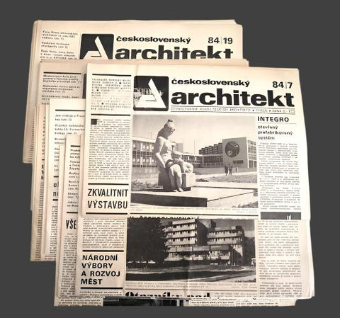ČESKOSLOVENSKÝ ARCHITEKT 84,  č. 7 - 22 a č. 24 / ročník XXX.