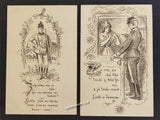 Mikoláš Aleš (18.11.1852 - 10.7.1913). Český malíř. - rukopis o rybách.