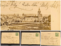 Mikoláš Aleš (18.11.1852 - 10.7.1913). Český malíř. - 3x Alšovy rukopisy z r. 1913.