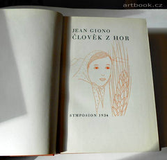 Toyen - GIONO; JEAN: ČLOVĚK Z HOR - 1934. Ilustrace na titulu a vazba TOYEN.