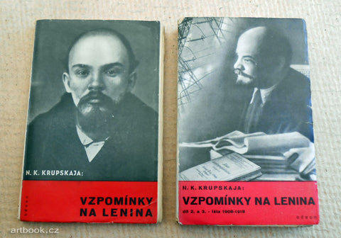 KRUPSKAJA, NADĚŽDA K.: VZPOMÍNKY NA LENINA. Díl I., II, III. - 1934. 1935.