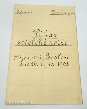 Šlechta - ZÁMEK NEUSTUPOV. Quido baron Battaglia, Vilém baron Enis, Ervín baron Nádherný ...