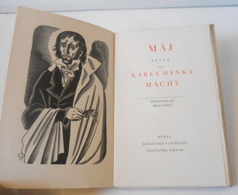Mácha, Karel Hynek: Máj. Knihovna Růžový palouček, sv. 1. - 1940.