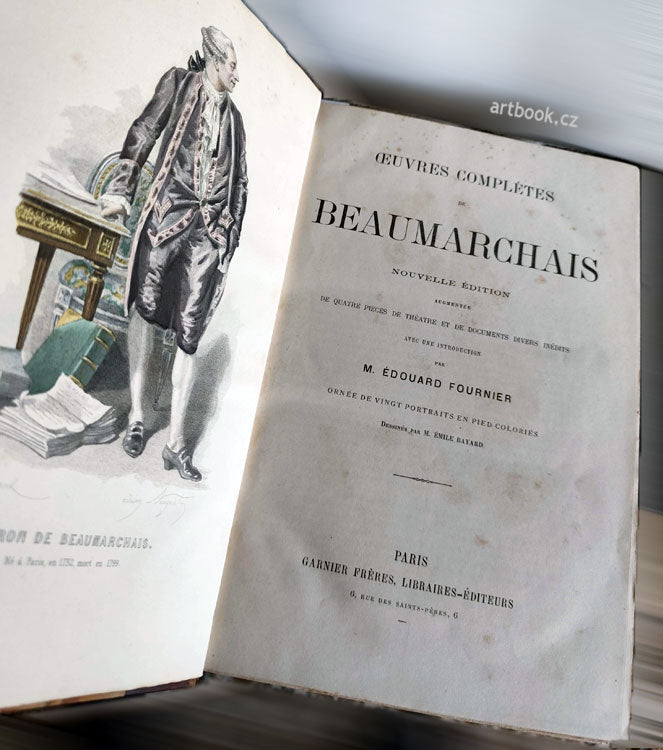 Oeuvres complètes de Beaumarchais. 20 kolor. litografií. - (1870).