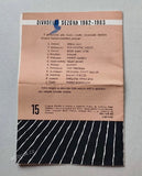 JOSEF TOPOL: KONEC MASOPUSTU. Divadelní program, Olomouc. 1963.