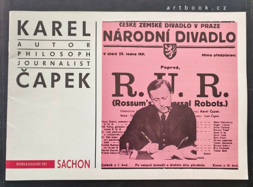 KAREL ČAPEK. Werkausgabe. - Verlagsgesellschaft W.P. Sachon, (1989).