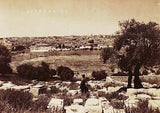 PALÄSTINA. Jerusalem vom Oelberg. 160x210 / ALOIS BEER (kol. 1890).