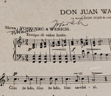 VOSKOVEC & WERICH, JAROSLAV JEŽEK: DON JUAN WALTZ. - 1931. Podpisy Ježek, Voskovec, Werich.
