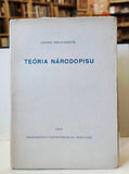 Melicherčík, Andrej: Teória národopisu. - 1945.