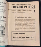 Voskovec a Werich - LOKÁLNÍ PATRIOT. 1937. Roč. X. č. 1., noviny Osvobozeného divadla.