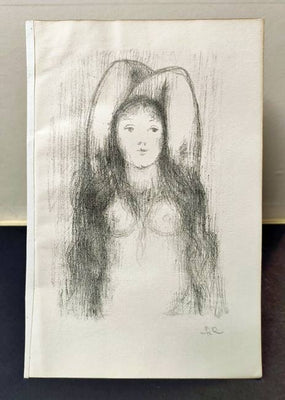 Rudolf Kremlička. Probuzení. Litografie. 170x115 mm, sign. tužkou, monogram RK.