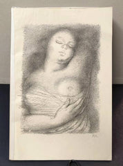 Rudolf Kremlička. Spící děvče. Litografie. 170x115 mm, sign. tužkou, monogram RK.