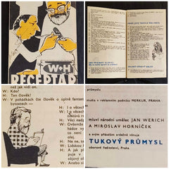 Werich, Horníček - W+H Receptář. Propagační tiskovina Tukového průmyslu, 60 léta.