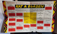 Jiří Voskovec, Jan Werich, Jaroslav Ježek: Kat a blázen. - divadelní program, 1962.