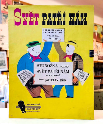 JEŽEK; JAROSLAV: SVĚT PATŘÍ NÁM. Slova Voskovec a Werich. - 1937.