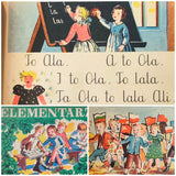 Slabikář - ELEMENTARZ. Marian Falski, il. Tadeusz Gronowski. 1955.