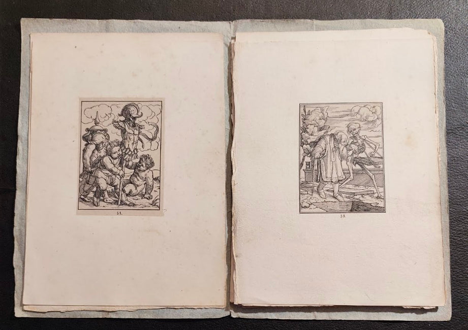 Holbeins Todtentanz. 11 litografií. - 1832. Tanec smrti.