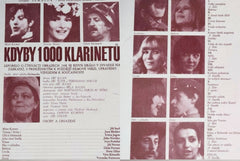 SEMAFOR. KDYBY TISÍC KLARINETŮ. Program divadla Semafor. - 1980.