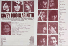 SEMAFOR. KDYBY TISÍC KLARINETŮ. Program divadla Semafor. - 1980.