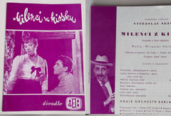 Josef Zíma; Jaroslava Adamová - VÍTĚZSLAV NEZVAL: MILENCI Z KIOSKU. - Divadlo ABC 1959.