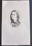 Karel Svolinský. Božena Němcová. - rytina, sign.
