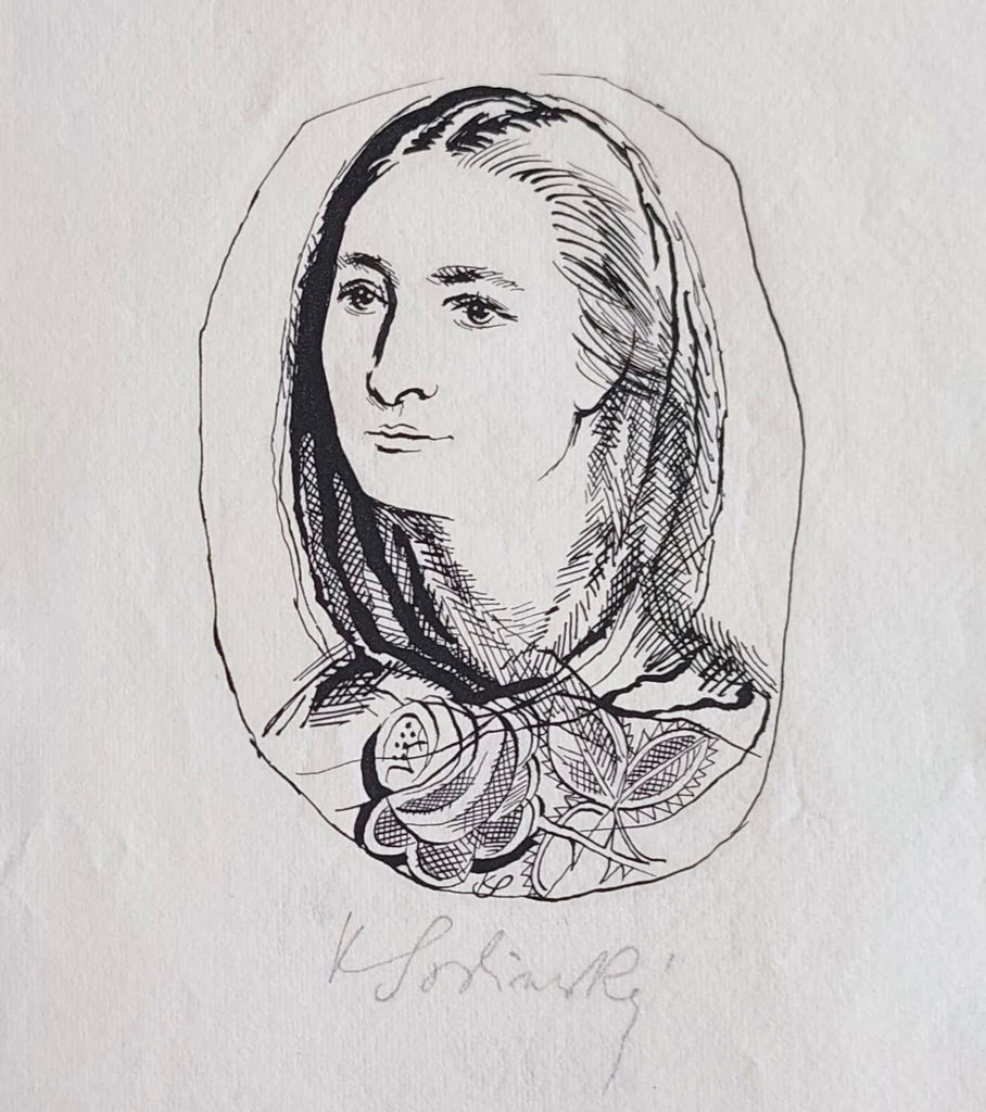 Karel Svolinský. Božena Němcová. - rytina, sign.