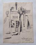 Jiří Švengsbír. 2 sign. kresby tužkou + katalog s podpisem.