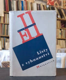 HOSTOVSKÝ; EGON: LISTY Z VYHNANSTVÍ. - 1946. Obálka KAREL TEIGE.