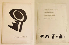 Kundera, Ludvík - HANS ARP: DVĚ BÁSNĚ. / 1961.