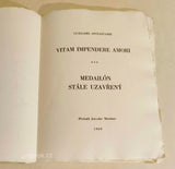 APOLLINAIRE, GUILLAUME. VITAM IMPENDERE AMORI. NEDAILON STÁLE UZAVŘENÝ. - 1969.