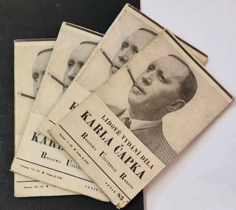 ČAPEK; KAREL: R.U.R. ROSSUM'S UNIVERSAL ROBOTS. - sešitové vydání, 1940.