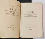 ČAPEK; KAREL: R.U.R. ROSSUM'S UNIVERSAL ROBOTS. - sešitové vydání, 1940.