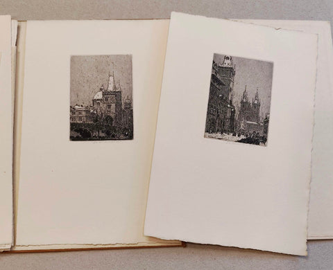 Jan Charles Vondrouš. Drobná grafika. Soubor 15 sign. leptů. (1933).