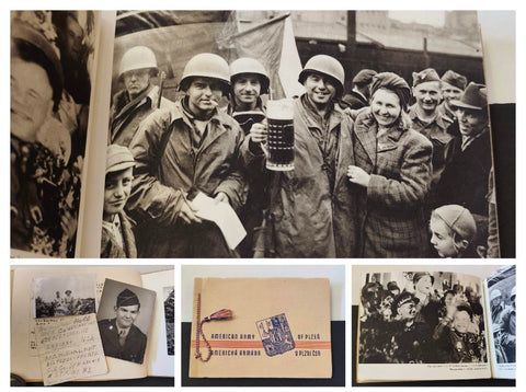 American Army of Plzeň, Czechoslovakia, May 1945 / Americká armáda v Plzni, Československo, květen 1945.