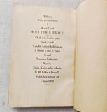 ČAPEK, KAREL: KRITIKA SLOV. Dvaapadesát nedělních čtení. - 1. vyd. 1920.